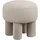 House Nordic Pouf Perth Polyester 43 x 43 cm Hellgrau