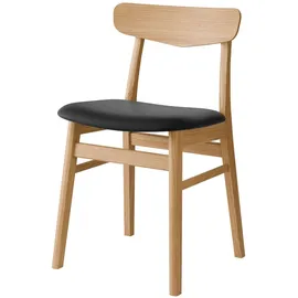 Hammel Furniture Esszimmerstuhl Mosbøl Leder schwarz