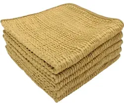 De Witte Olympic Reinigungstuch, 36 x 36 cm, Farbe: gold 620100001 , 1 Beutel = 5 Stück