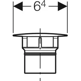 Geberit 241993461 Ventilabdeckung Auslauf mattverchromt