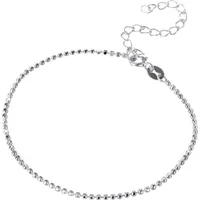 FIRETTI Silberkette Schmuck Geschenk Silber 925 Armband Kette Fußkette Bauchkette Kugeln, in verschiedenen Längen erhältlich silberfarben 26 | 1,5 mm