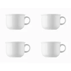 Kaffee-Obertasse - THOMAS TREND - Dekor Weiß - 4 Stück