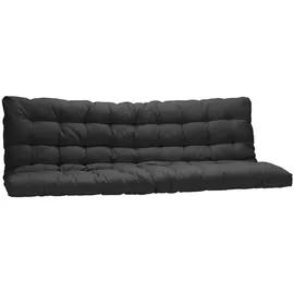 vente-unique Futon modulo Bettgestell für Klappsofa-Betten - 135 x 190 cm, Schwarz