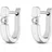 Christ Creolen 89050294 Weißgold 2 Diamant 585 2,0 cm