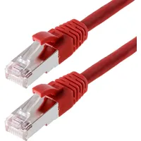 Helos Patchkabel SF/UTP 0.5m Netzwerkkabel Rot 0,5 m SF/UTP