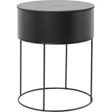 Ferm Living Plant Box rund 40 x 50 x 40 cm Schwarz