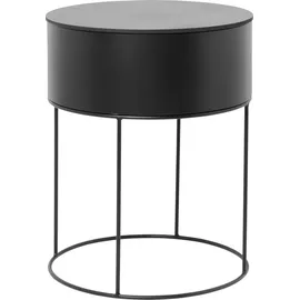 Ferm Living Plant Box rund 40 x 50 x 40 cm Schwarz