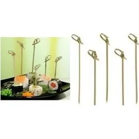 Papstar Fingerfood-Spieße Knoten 250 St. 10 cm Braun