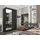 masseno Schwebetürenschrank PATRIZIA 120 x 216 x 61 cm Schwarz