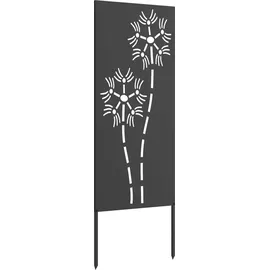 vidaXL Sichtschutz-Leinwand 50 x 140 cm Schwarz