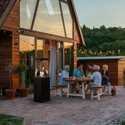 TERRASSENHEIZER PATIO LIGHT schwarz Propan/Butan