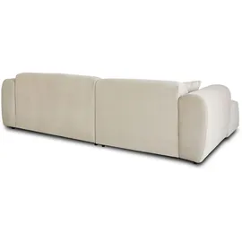 best mobilier Aumance - links 4 plätze - aus cordstoff - Beige