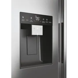 Haier - Amerikanischer kühlschrank 90,5 cm, 601 l, belüftet, platin HSW59F18EIMM