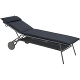 Lafuma Miami II Sonnenliege 200 x 70 x 30 cm Grau