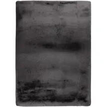 Kayoom Teppich KAYOOM "Subb 925", grau (graphit), B:200cm H:48mm L:290cm, Polyester, Teppiche, Teppich, Hochflor, Kanninchen Fell Haptik, alle Räume, leichter Glanz