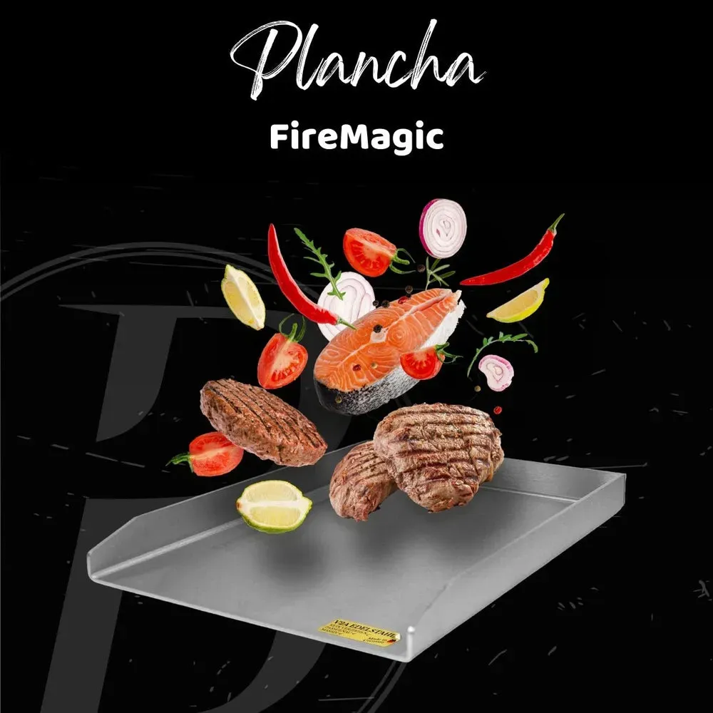 Plancha | Grillplatte | Edelstahl V2A | FireMagic | 29,5 x 55,2 cm
