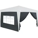 DEUBA Pavillon Seitenwände für Capri 3x6m Anthrazit