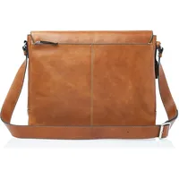 Castelijn & Beerens Mark Aktentaschen Messenger RFID Schutz Leder 39 cm Laptopfach braun