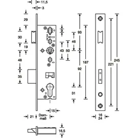 SSF RR-Einsteckschl. PZW 24/35/92/8mm DIN L/R VA