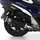 ARROW Homologierter Schalldämpfer Aluminium mit Carbon-Endkappe Schwarz für Peugeot Metropolis 400 17-21