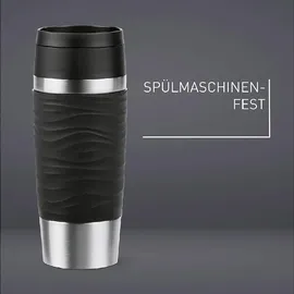 Emsa Travel Mug Waves schwarz 0,36 l