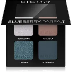 Sigma Beauty Quad Lidschattenpalette Farbton Blueberry Parfait 4 g