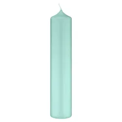 Kopschitz Kerzen lange schlanke Altarkerzen, Kaminkerzen Türkis 300 x Ø 40 mm, 4 Stück, Kerzen mit Dornbohrung in RAL Kerzengüte Qualität