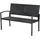 Outsunny Gartenbank 122 x 60 x 85 cm Schwarz