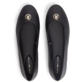 Tommy Hilfiger Ballerina TH Monogram Plaque schwarz 40