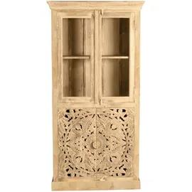 SIT Möbel Vitrine Lakadee 90 x 45 x 180 cm Beige