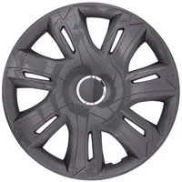 NRM Radkappe Supernova, 14 in Zoll, (1-St) Universal Radkappe 14'' RENAUL FIAT VW OPEL 1Stk. grau