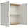 VCM Wandschrank Landos ca. 60x60x18cm Weiß/Honigeiche