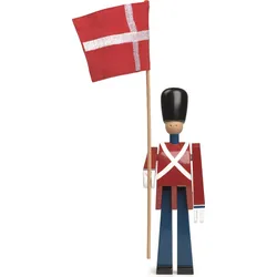 Kay Bojesen Kleine Figur Soldat mit Flagge aus Holz