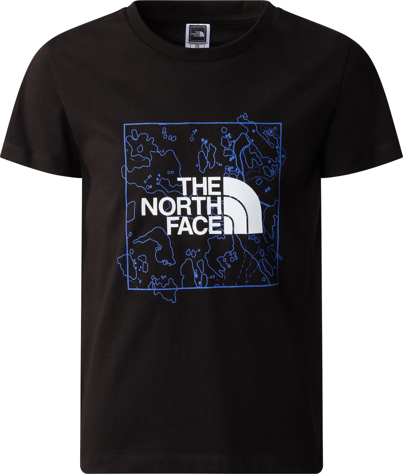 The North Face Y NEW Short Sleeve Graphic Tee tnf black/solar blue (TMI) L