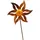 FD Stecker Blume mit Kugel Rostoptik 150 cm