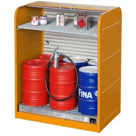 Bauer Südlohn Rollladenschrank Stahlblech 73 Liter orange