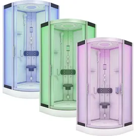 AcquaVapore Duschkabine Dusche D58-60M0 100x100 cm - Weiß