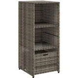 vidaXL Gartenbox 50 x 55 x 115 cm Grau
