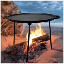 Antikas Pizzaplatte 34 x 34 cm Eisen Schwarz