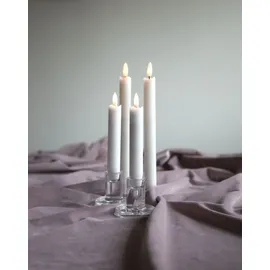 Star Trading LED Stabkerzen Flamme 15 cm 2 St. weiß