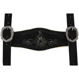 German Wear Hosenträger GW800-HT Hosenträger Stegträger für Trachten Lederhosen H-Träger schwarz