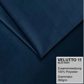a&j möbelland gmbh Polsterbett STAR -OM 90 x 200 mit Bettkasten. Farbe: Blau - Blau
