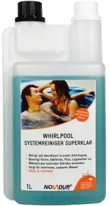 NOVADUR Whirlpool Systemreiniger Superklar, Hochkonzentrierte Desinfektion von Whirlpools, 1000 ml - two-neck-Flasche