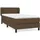 vidaXL Boxspringbett 100 x 200 cm Dunkelbraun