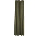 Wirth Vorhang WIRTH "Torbole", grün (moosgrün), B:132cm H:245cm, Baumwolle, Polyester, Gardinen, nach Maß