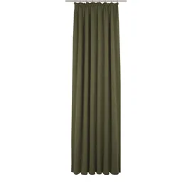 Wirth Vorhang WIRTH "Torbole", grün (moosgrün), B:132cm H:245cm, Baumwolle, Polyester, Gardinen, nach Maß