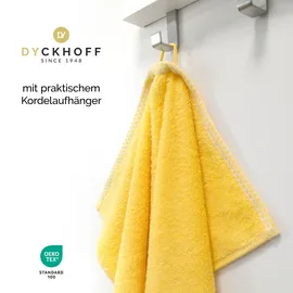 Dyckhoff Pure Natural Uni Kinderhandtuch 50 x 100 cm gelb