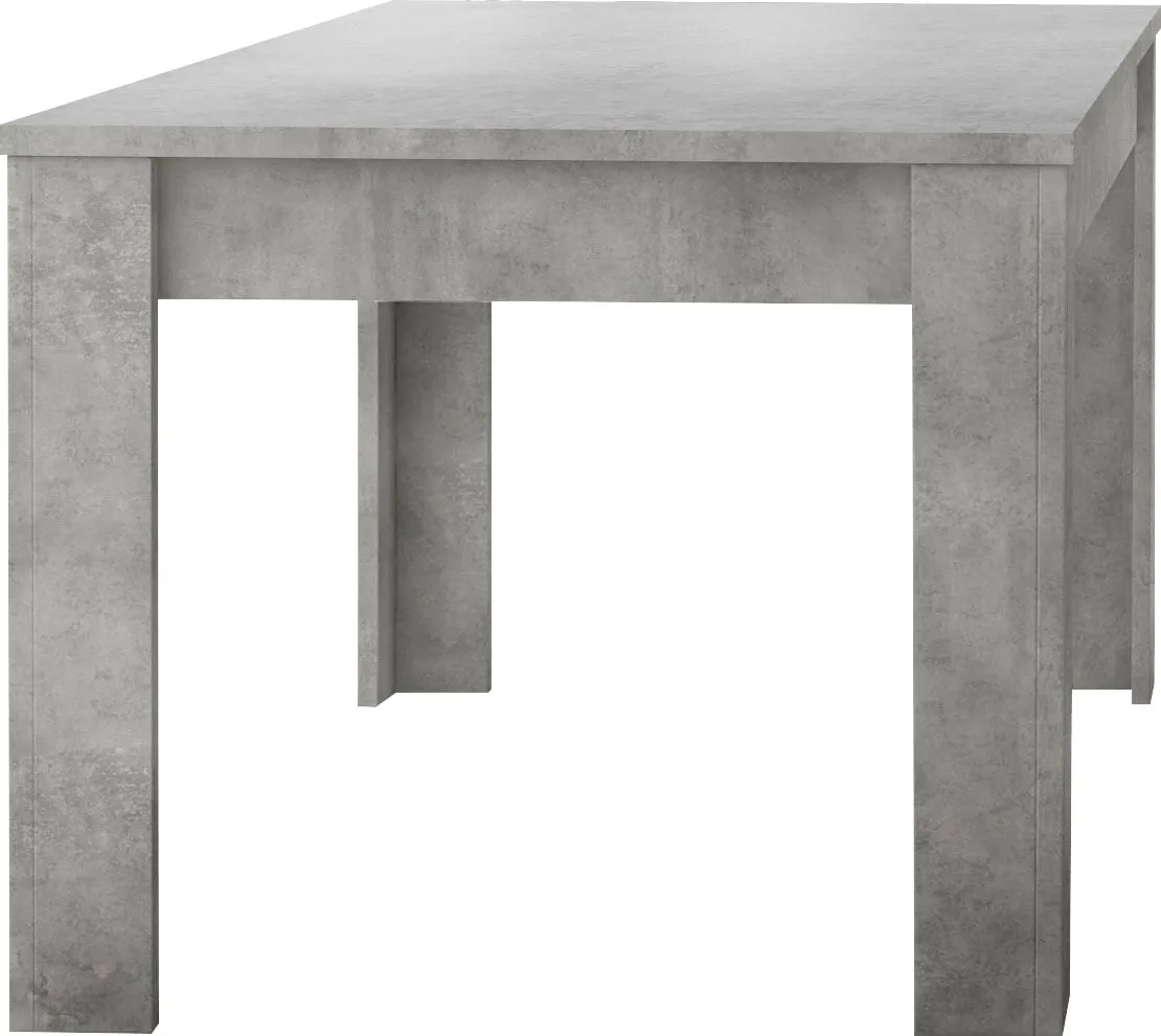 Esstisch INOSIGN "Dama 180 x 90 cm, Küchentisch, Esszimmertisch", grau (beton, optik, beton, optik, beton, optik), B:180cm H:79cm T:90cm, Tische, rechteckig, Tischplattenstärke 22 mm, verschiedene Farben