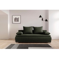 WERK2 Schlafsofa »Biggi«, 2-Sitzer Sofa & Schlafcouch grün