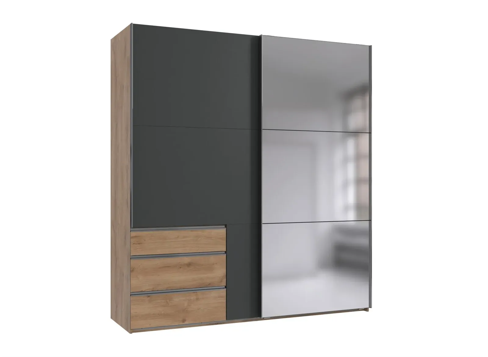 MID.YOU Schwebetürenschrank LEVEL 36 - B/H/T ca. 200,00x216,00x64,00